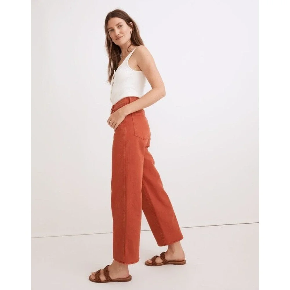 Madewell The Perfect Vintage Wide-Leg Jean: Garment-Dyed Edition Size 28 OR5767
